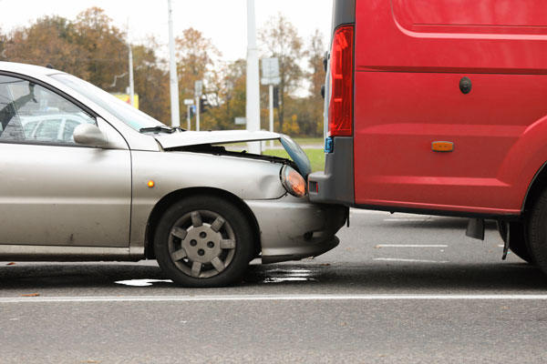 accidente de coche leve