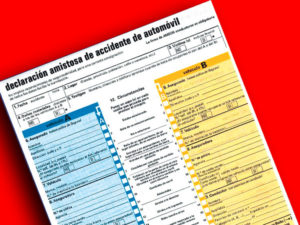 La declaración amistosa de accidentes agiliza la tramitación de los siniestros