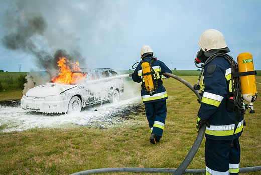 El Seguro del Vehículo puede cubrir un incendio 
