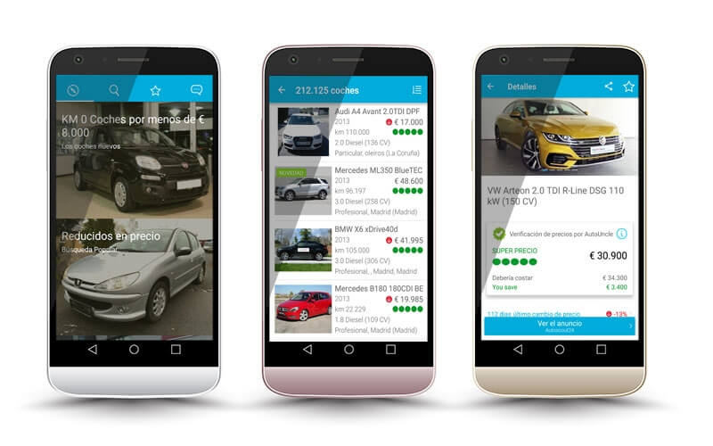 AutoUncle - mercado de coches de segunda mano en el movil 