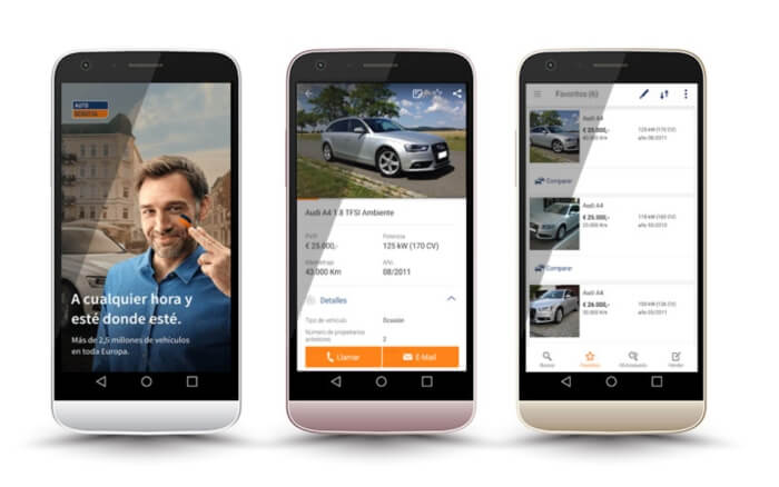 App autoscout24 - comprar coche de segunda mano