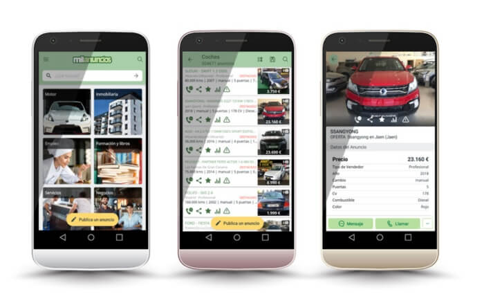 comprar un coche de segunda mano en Milauncios.com - Aplicacion de Milanuncios