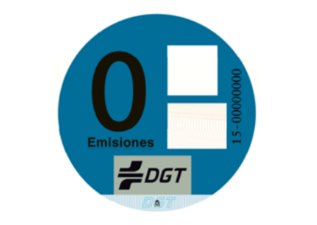 etiqueta cero emisiones para coches eléctricos