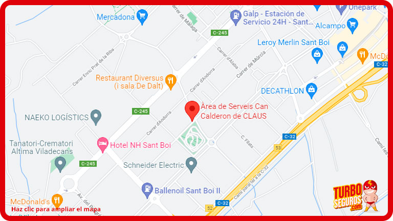 mapa parking Can Calderon
